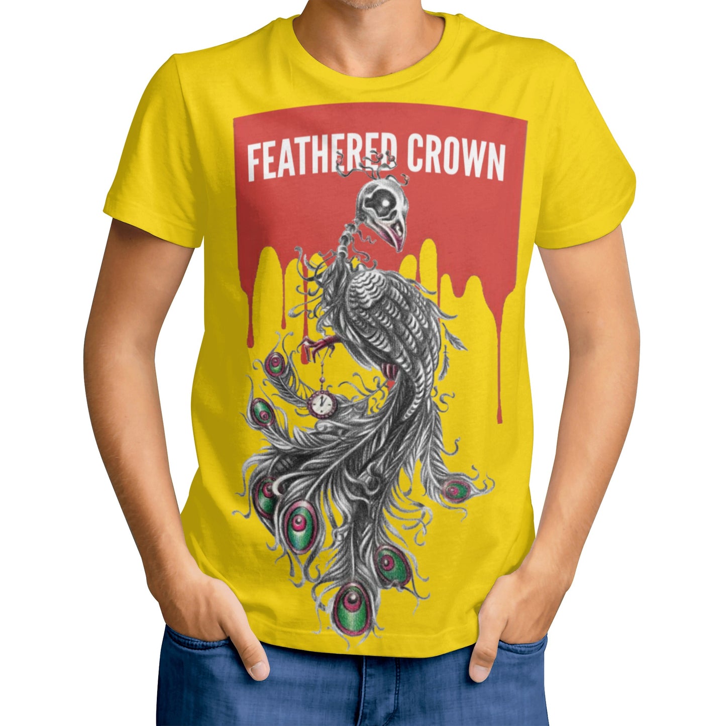 New Mens All Over Print T-shirt