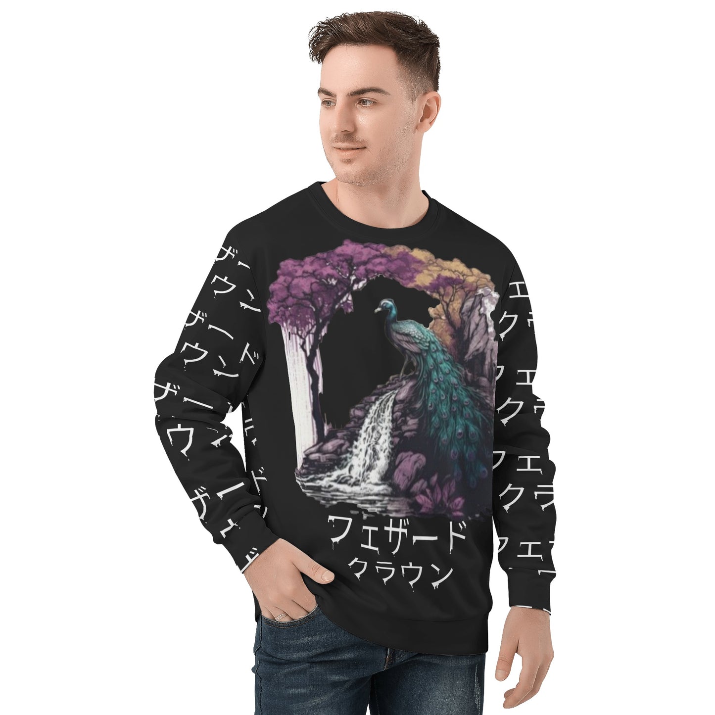 WJLD Mens All Over Print Sweater
