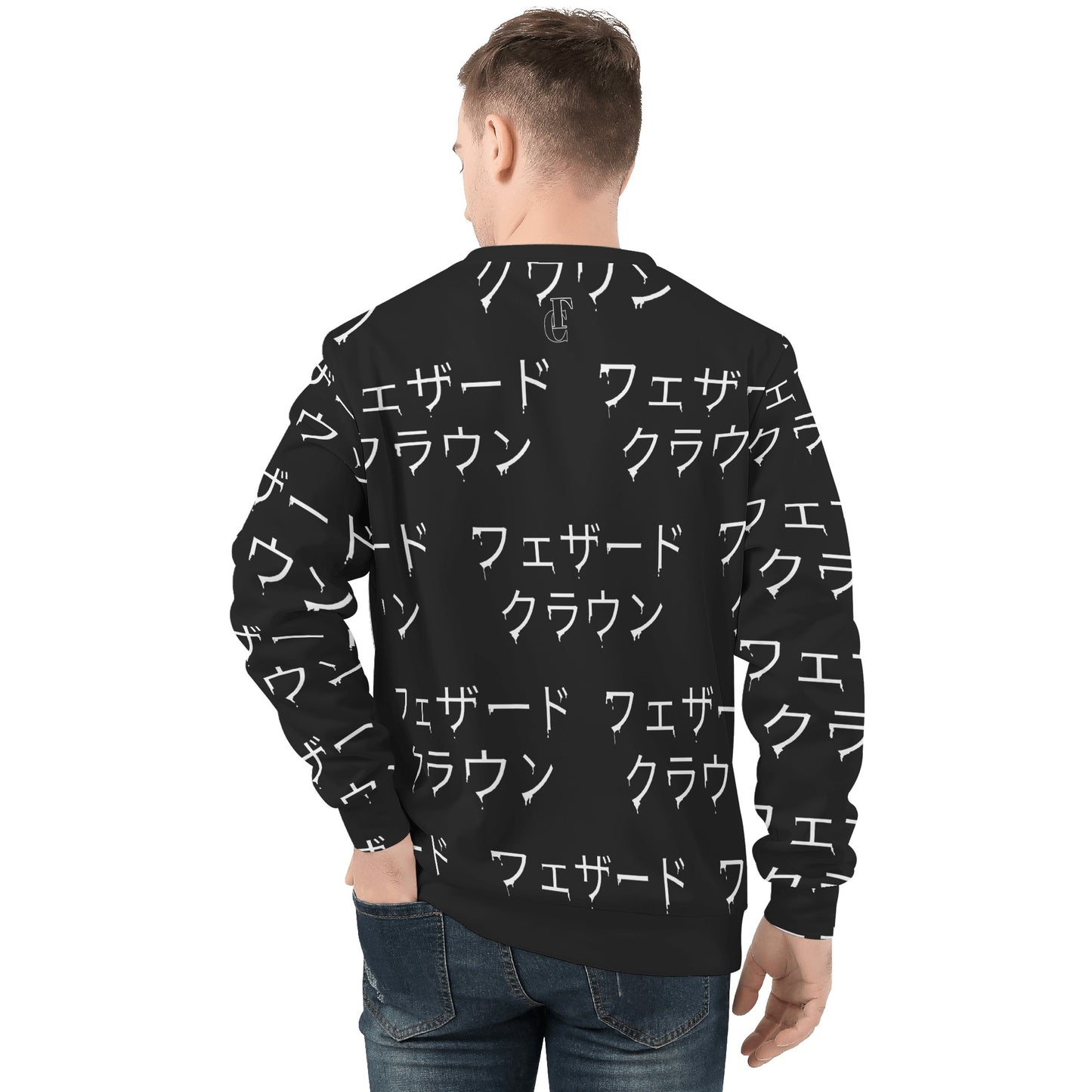 WJLD Mens All Over Print Sweater
