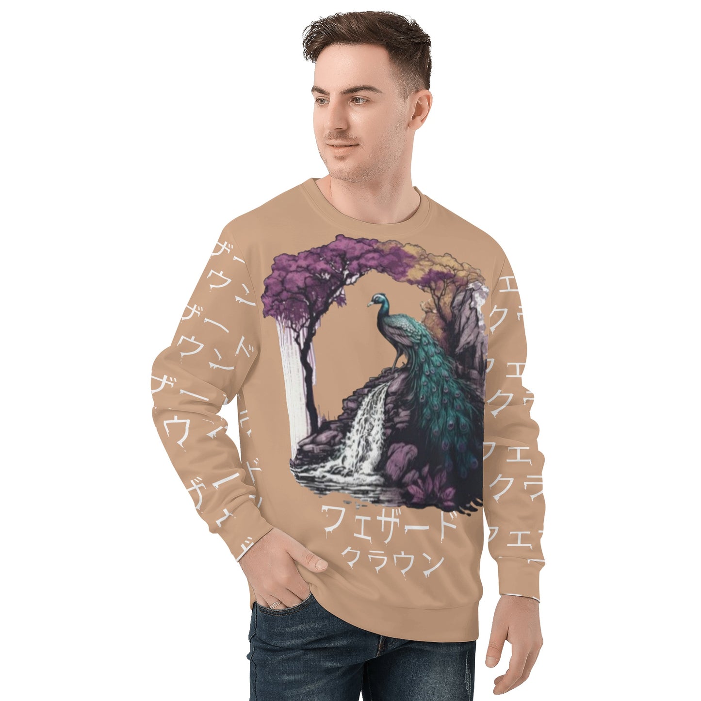 WJLD Mens All Over Print Sweater
