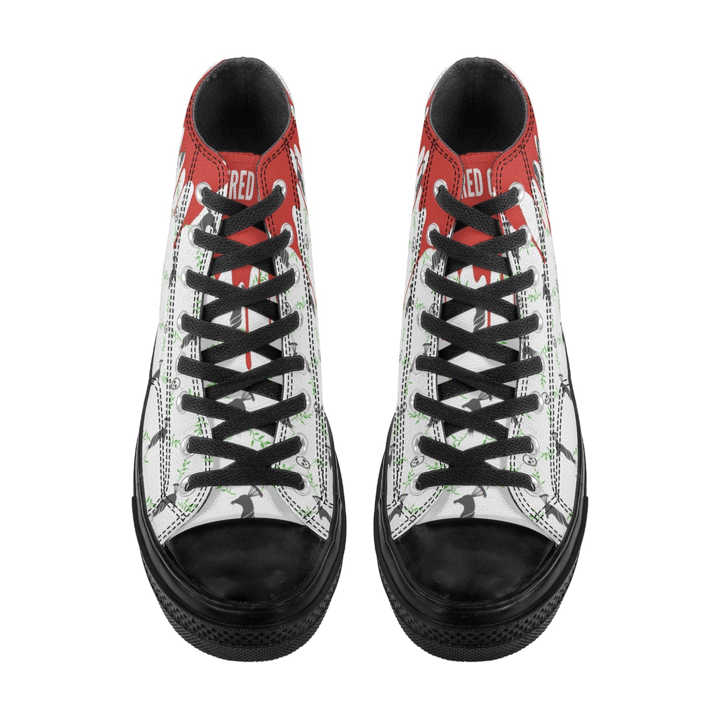 Mens Classic Black High Top Canvas Shoes