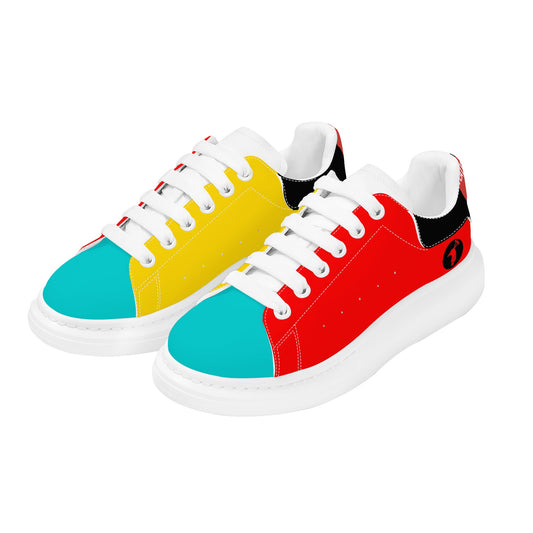 Men's Multi color Low Top Chunky Shoes