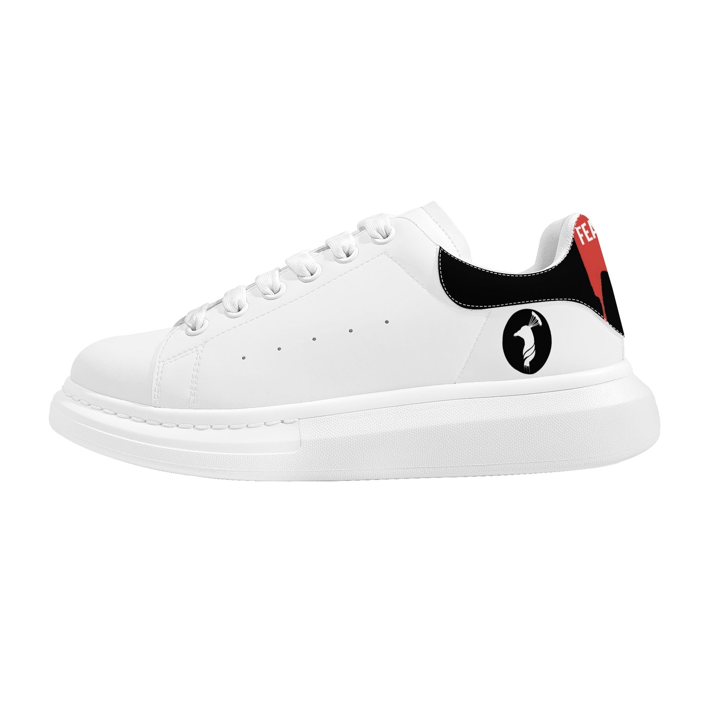 Mens White Low Top Chunky Shoes