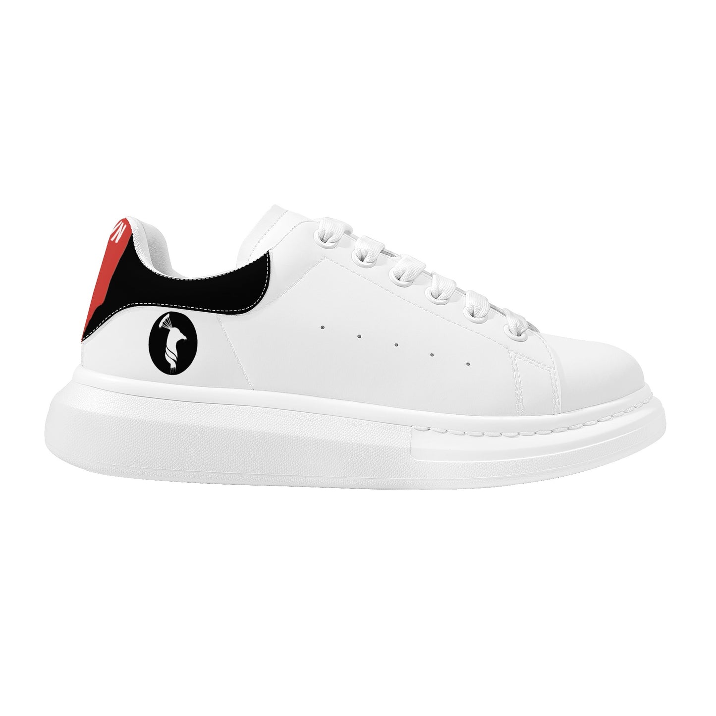 Mens White Low Top Chunky Shoes