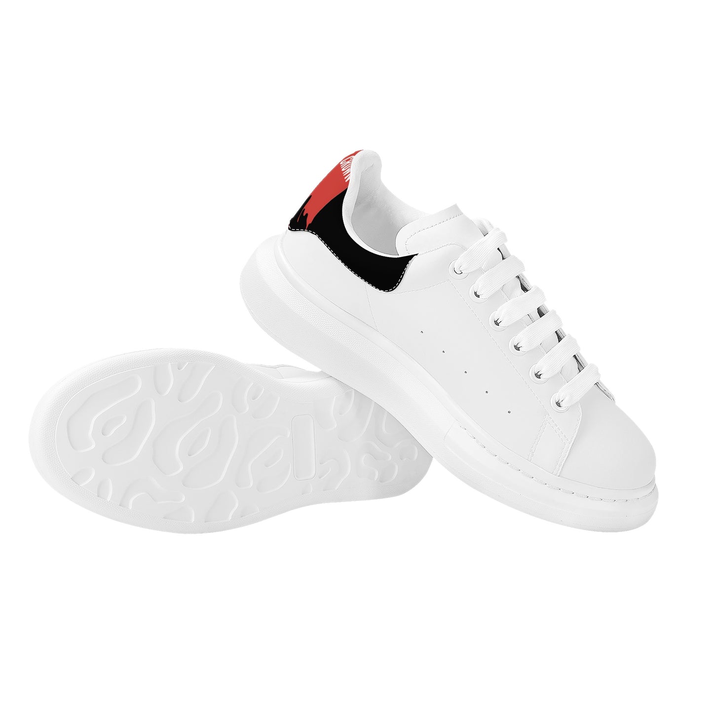 Mens White Low Top Chunky Shoes