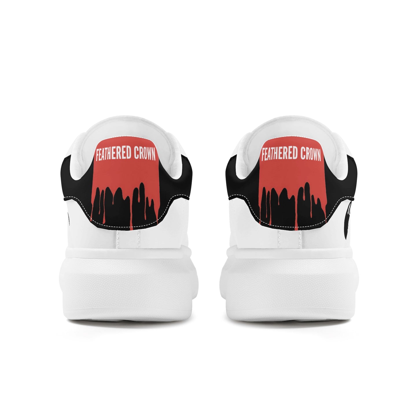 Mens White Low Top Chunky Shoes