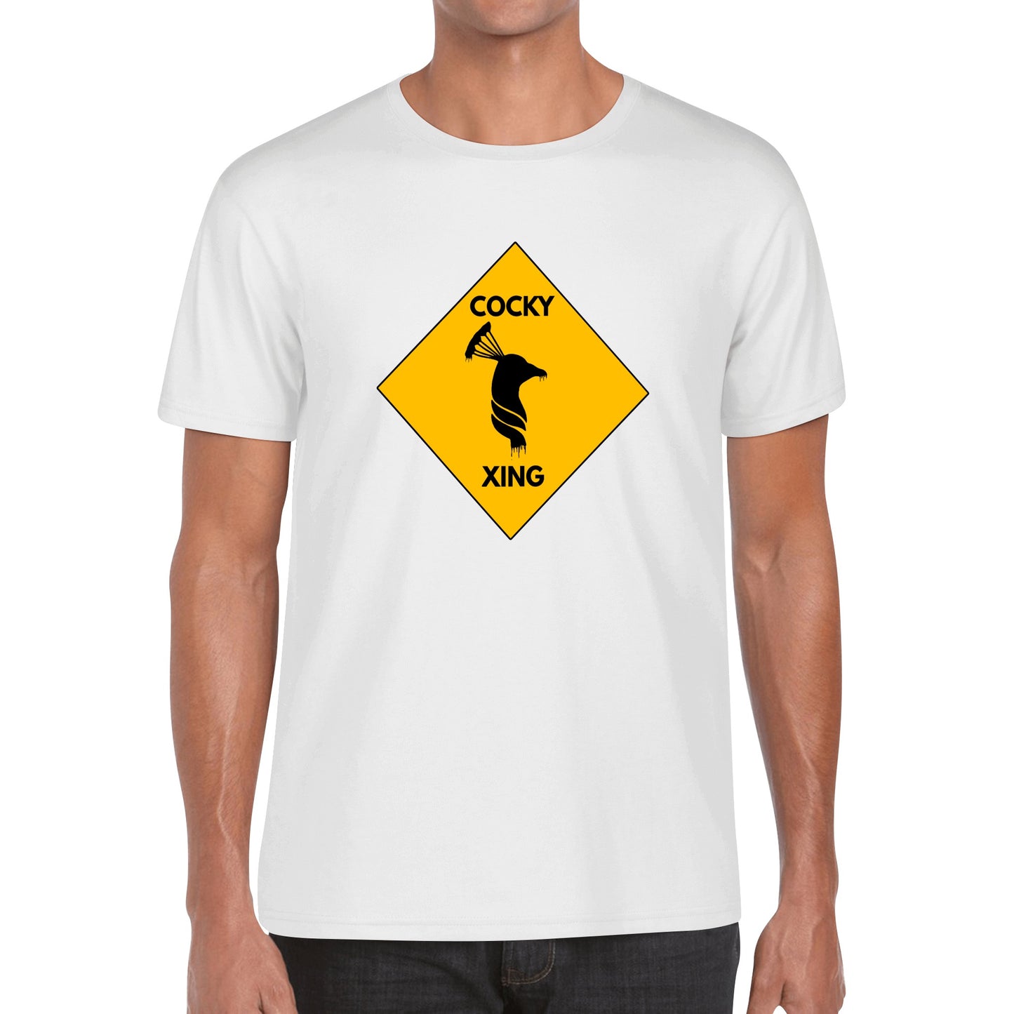 Men's Cotton Cocky Xing Printing T Shirt