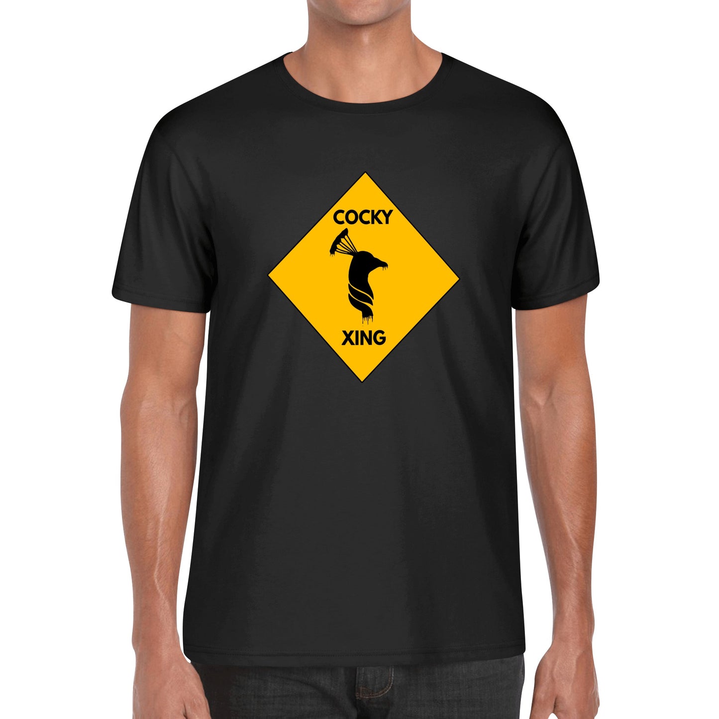 Men's Cotton Cocky Xing Printing T Shirt