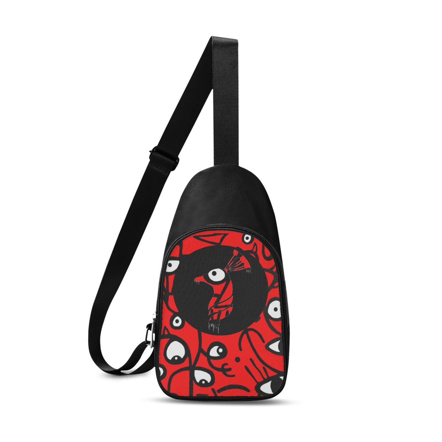 Printed + Embroidered Casual Chest Bags