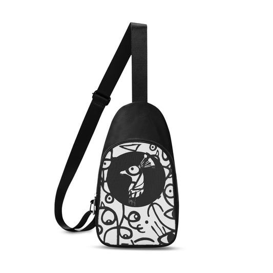Printed + Embroidered Casual Chest Bags