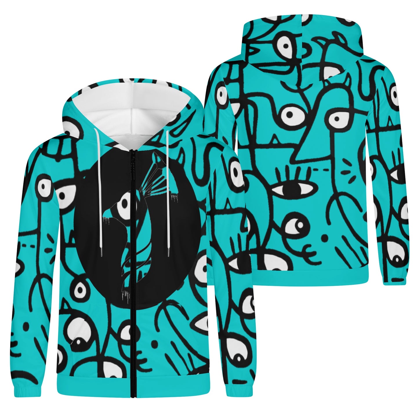 Men's Lightweight Zipper Jumper Sweatshirt Hoodie