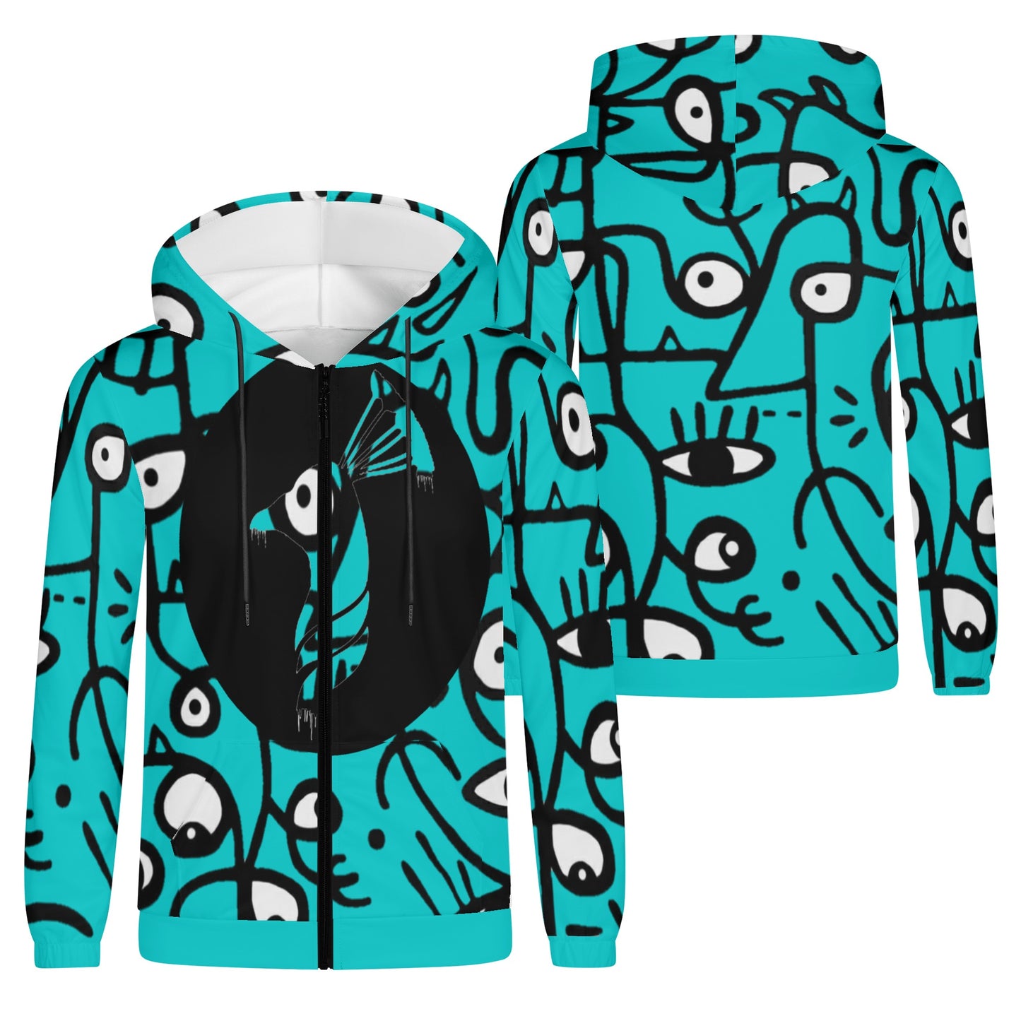 Men's Lightweight Zipper Jumper Sweatshirt Hoodie