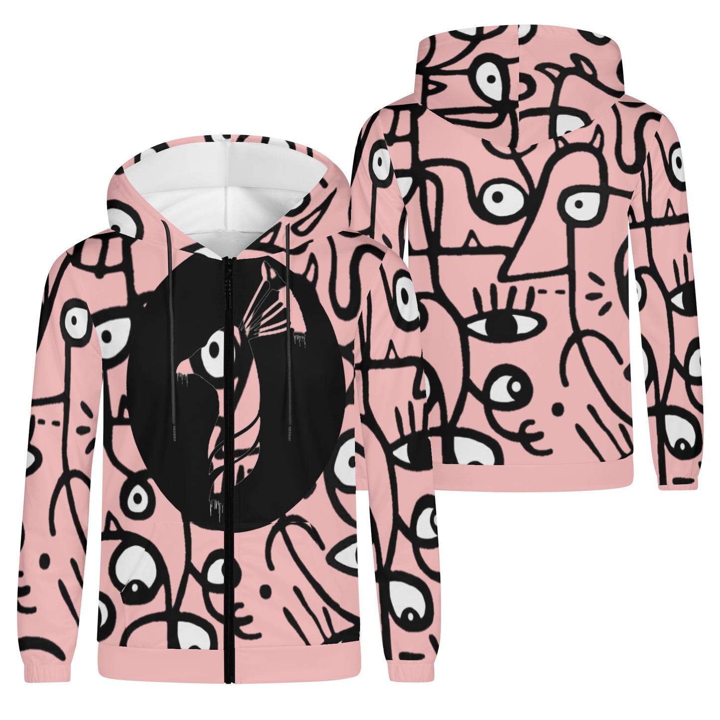 Men's Lightweight Zipper Jumper Sweatshirt Hoodie