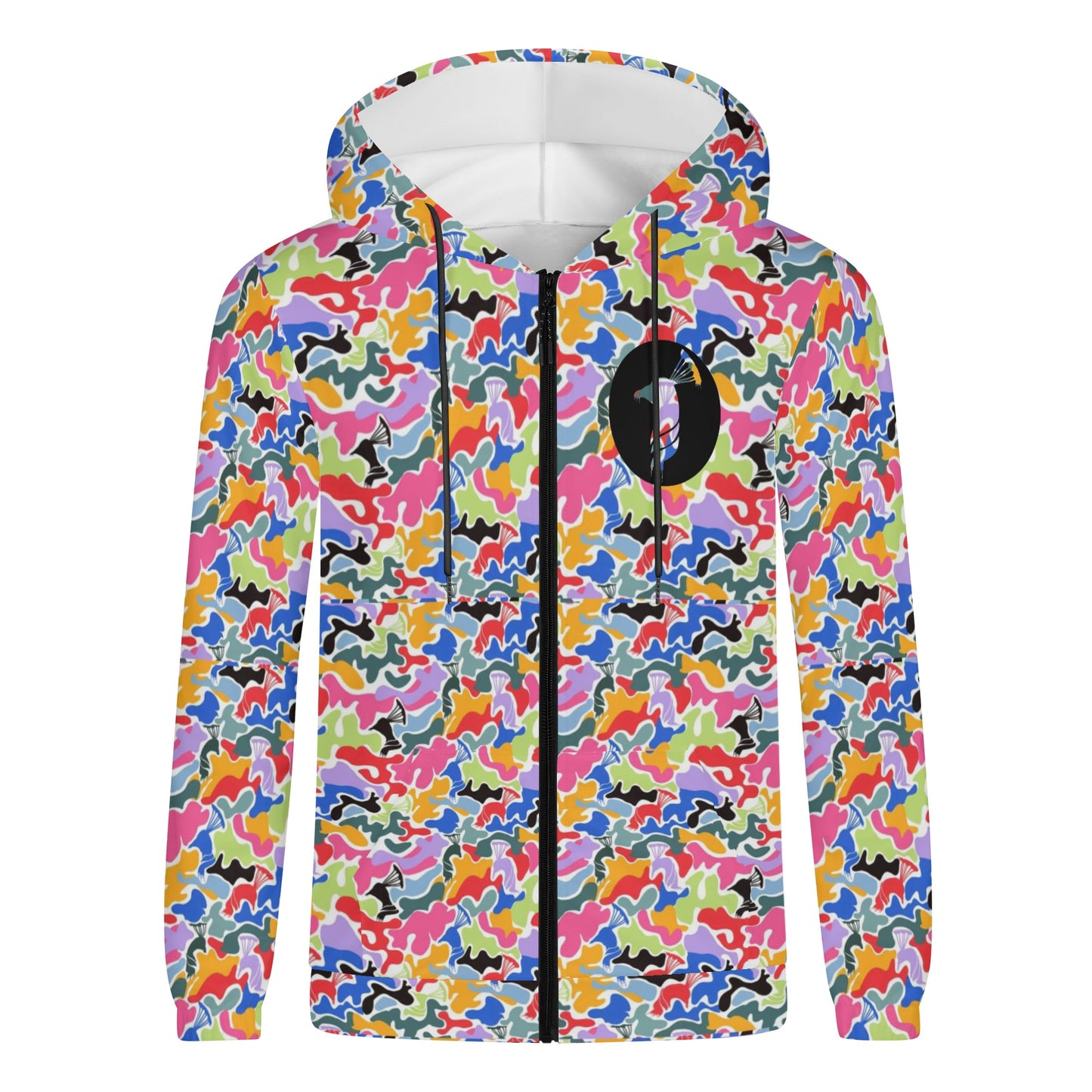 Men's Lightweight Zipper Jumper Muti Color FC Camo Sweatshirt Hoodie