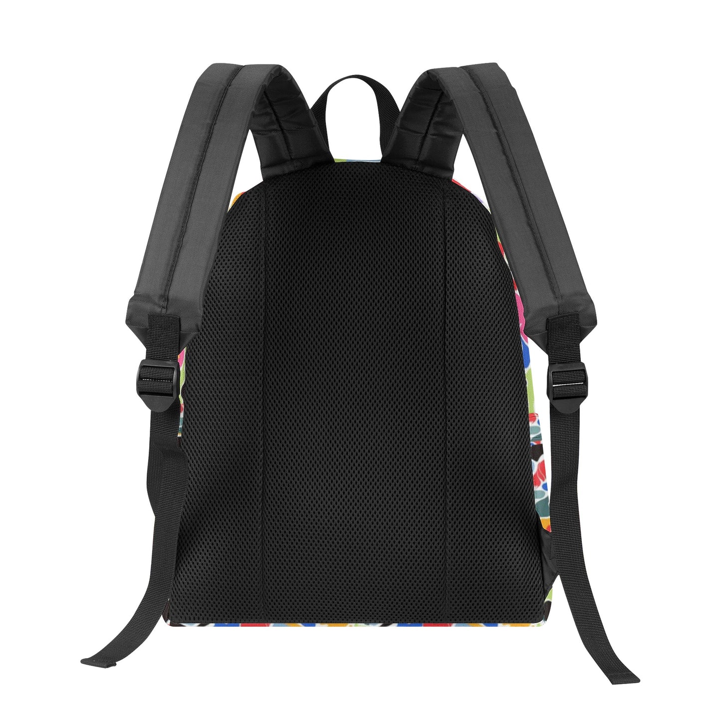 Printed + Embroidered Multi Color Camo Backpack