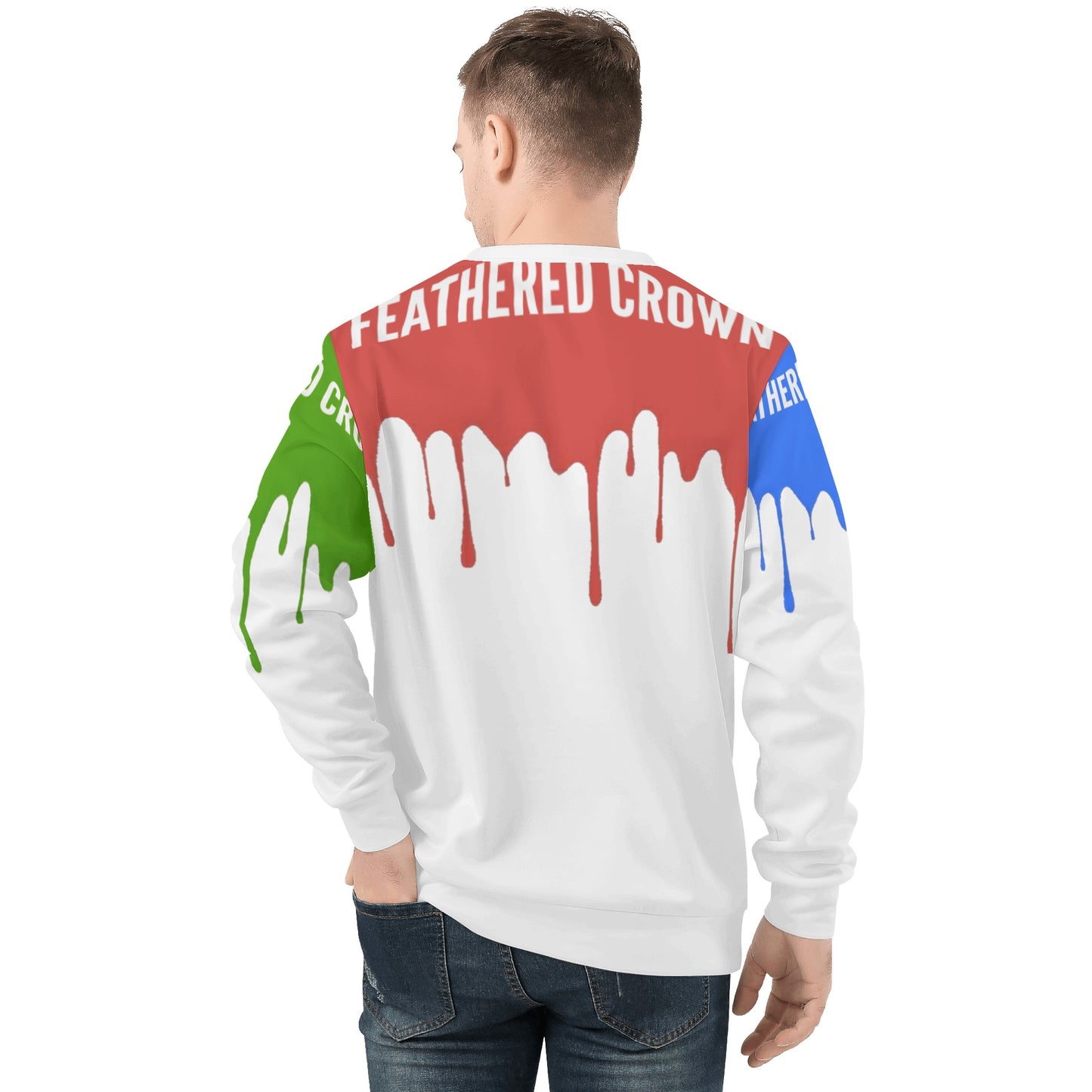 Mens All Over Print Sweater