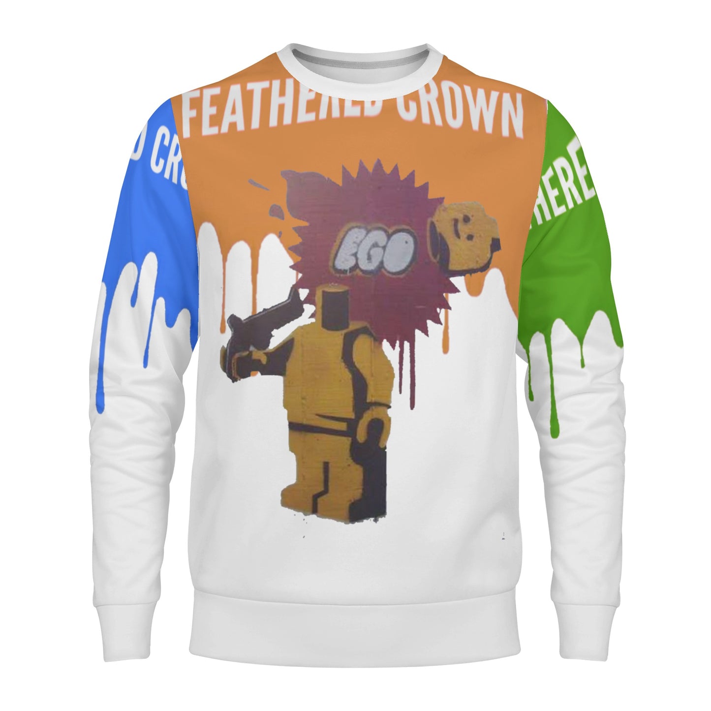 Mens All Over Print Sweater