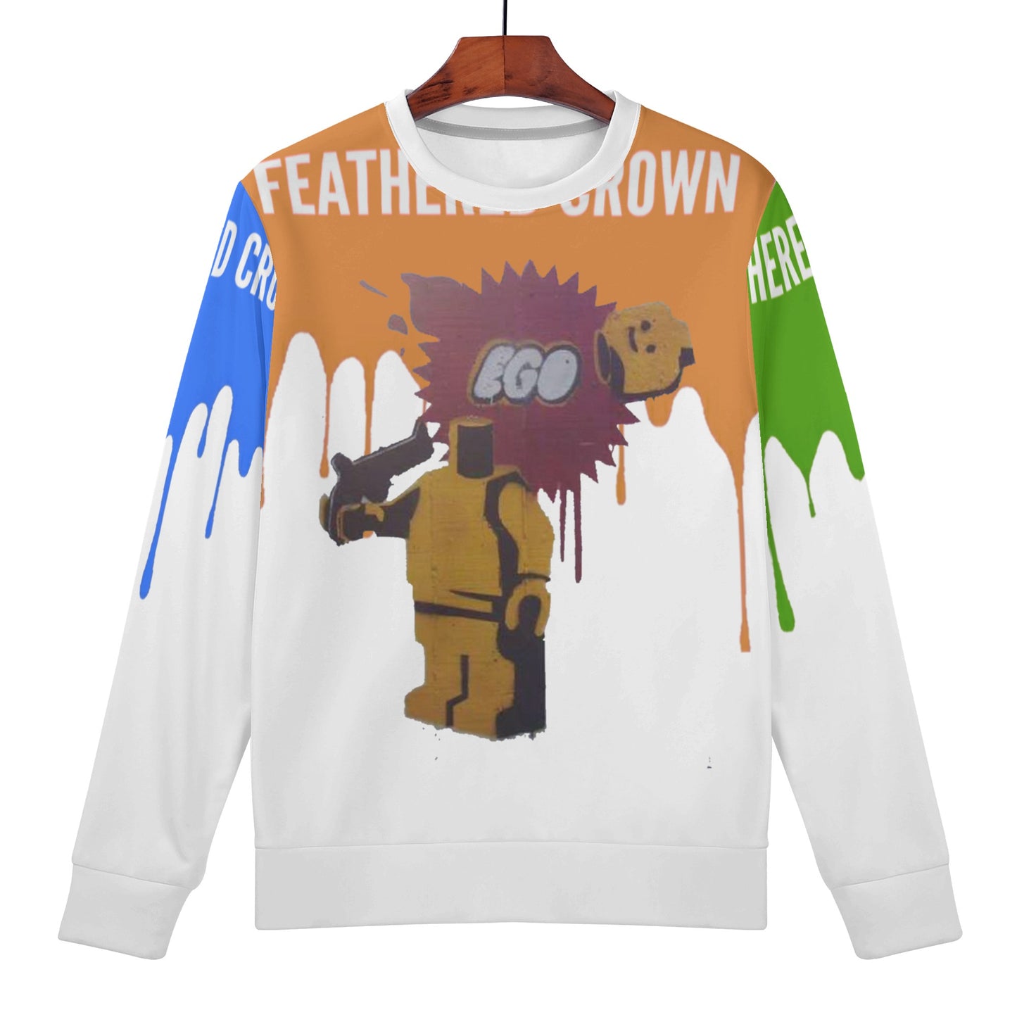 Mens All Over Print Sweater