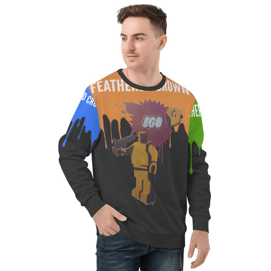 Mens All Over Print Sweater