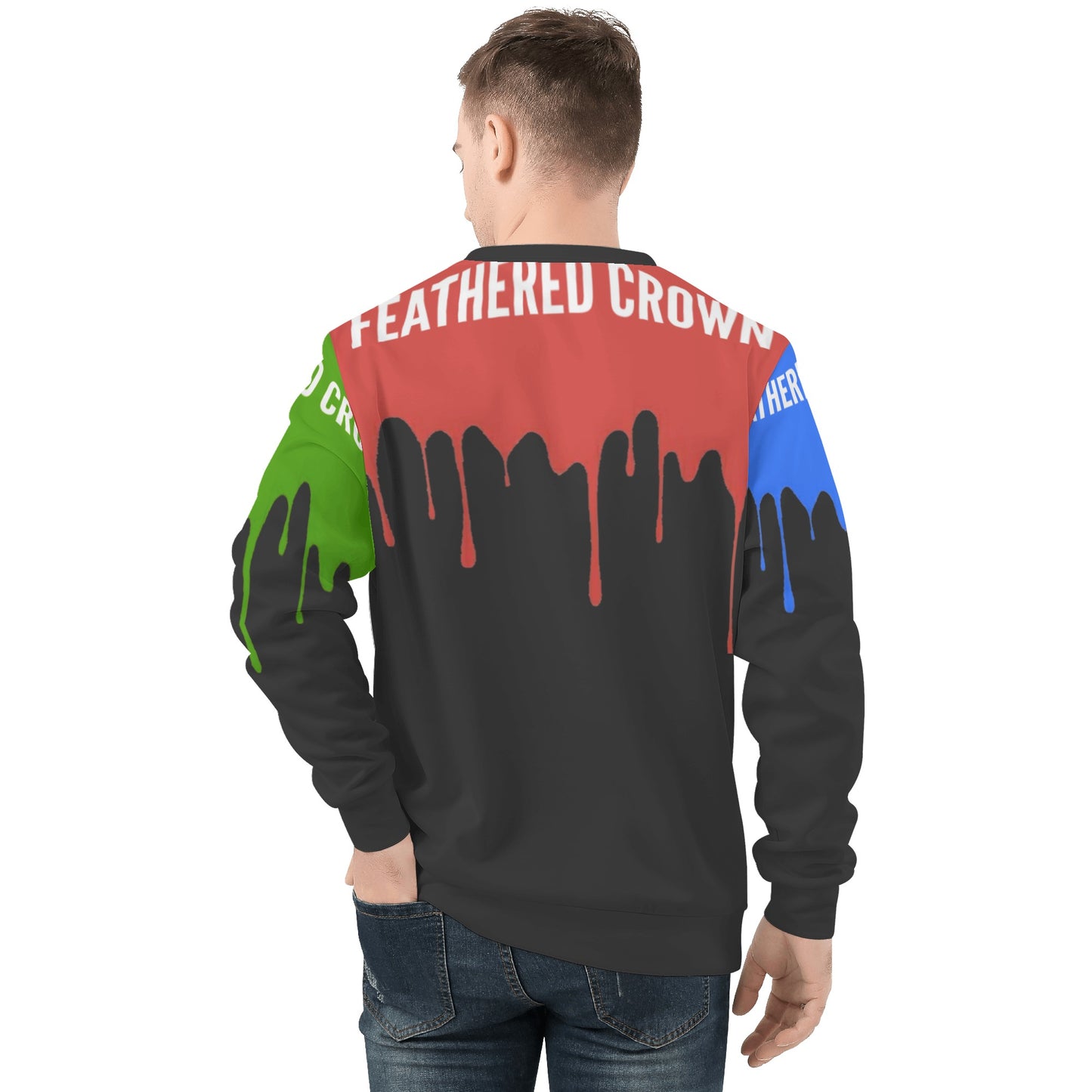 Mens All Over Print Sweater
