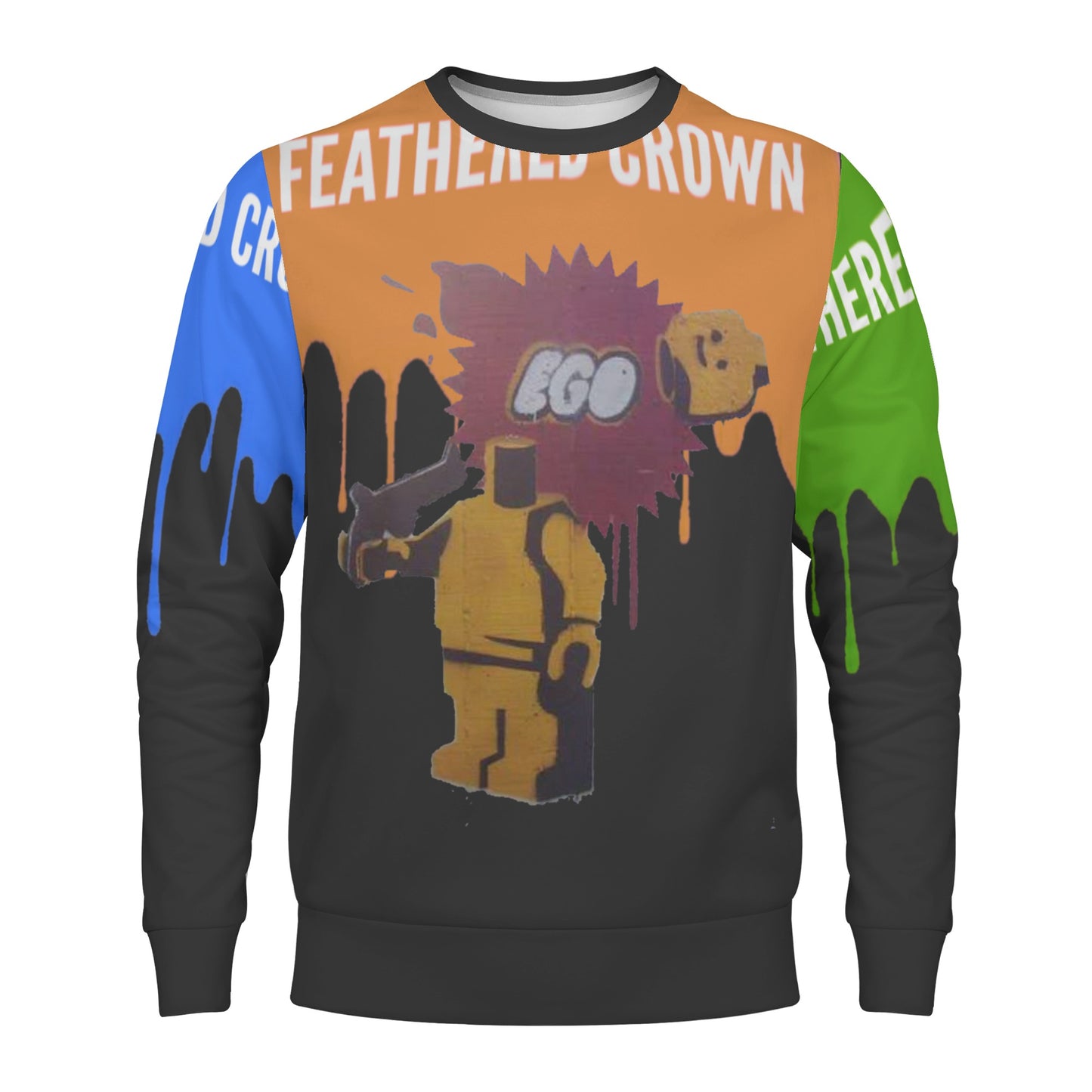 Mens All Over Print Sweater