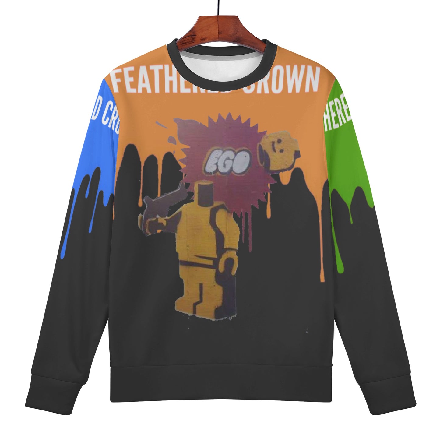 Mens All Over Print Sweater