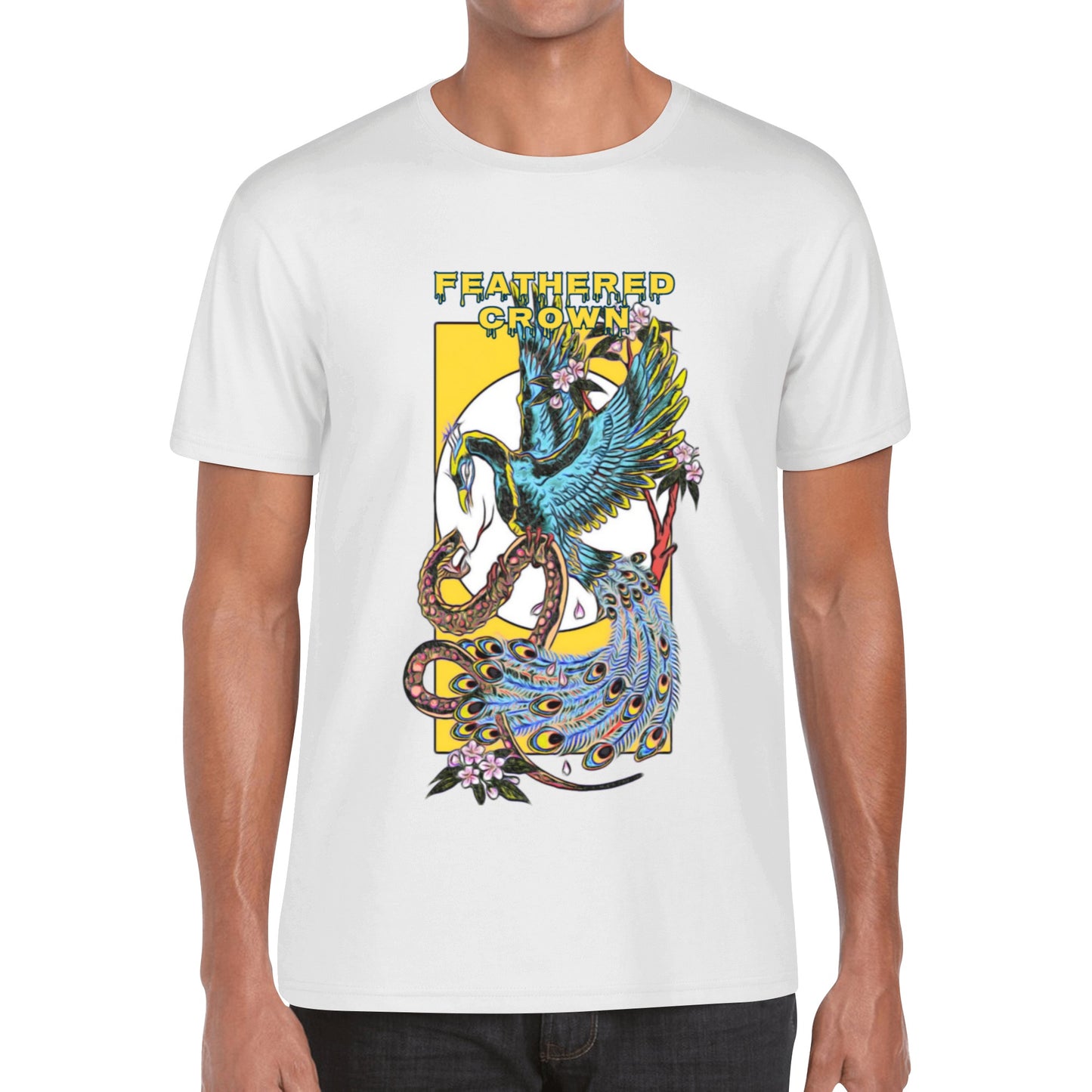 Men's Cotton Front Back Printing T Shirt